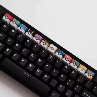 Pokéball Keycap Bundel (4 Pokéballs)
