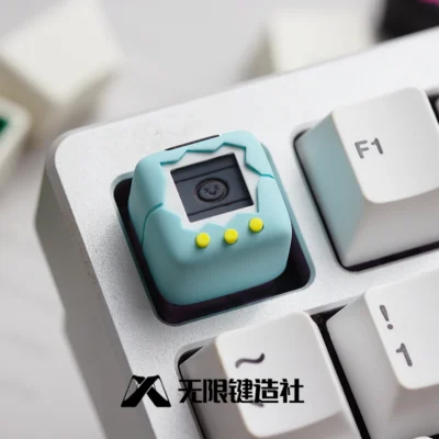 Blue Electro Pet Artisan Keycap