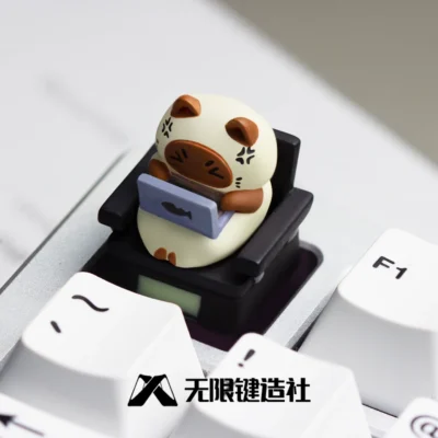 Frustrated Cat Artisan Keycap