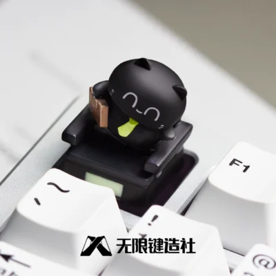 Got Off Work Cat Artisan Keycap