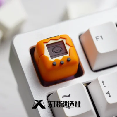Orange Electro Pet Artisan Keycap