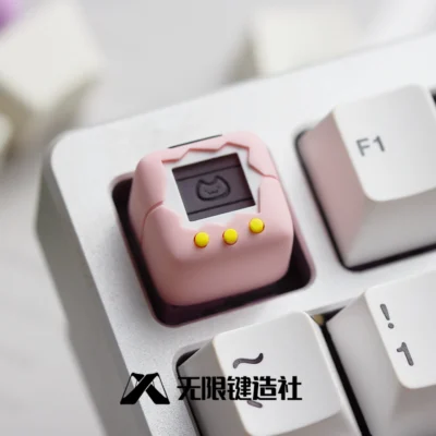 Pink Electro Pet Artisan Keycap