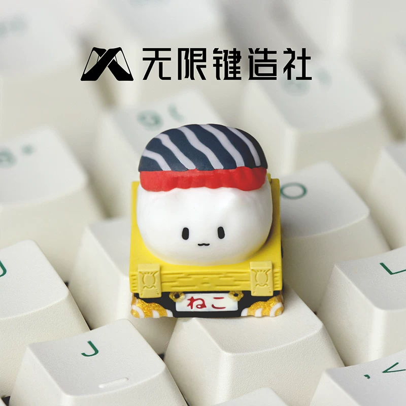 Saba Sushi Cat Artisan Keycap