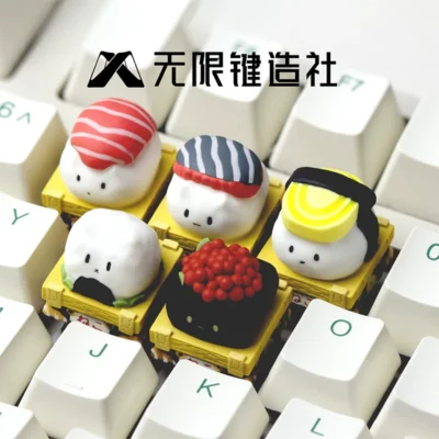 Sushi Cats Artisan Keycaps