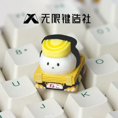 Tamago Sushi Cat Artisan Keycap